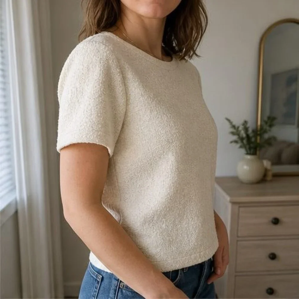 Gray Tie Neck Blouse
